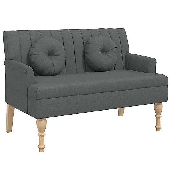 vidaXL Sitzbank mit Kissen Dunkelgrau 113x64,5x75,5 cm Stoff 372131 günstig online kaufen
