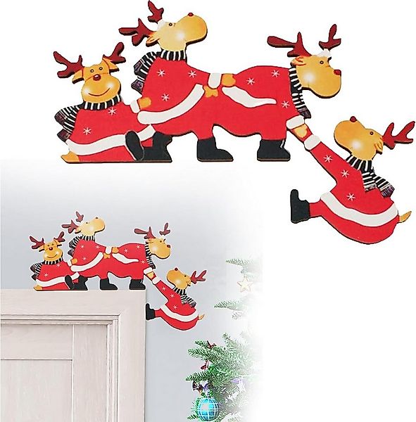 Coonoor Weihnachtsmann Weihnachtsdekorationen Home Decor Holz Rahmen Ecke D günstig online kaufen