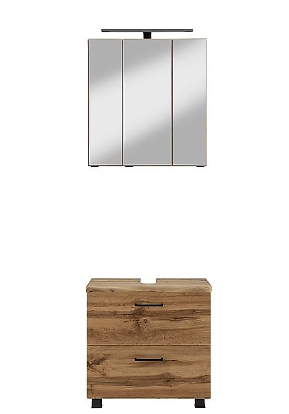welltime Badmöbel-Set "Trento", Badezimmer-Set, Waschbeckenunterschrank, Sp günstig online kaufen