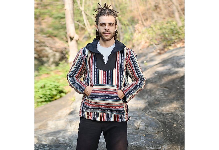 virblatt Kapuzenpullover Herren Baja Hoodie Vintage Pullover, Baumwolle, Hi günstig online kaufen