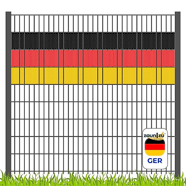 zaunzu Sichtschutzstreifen Deutschland für Doppelstabmatten Volle günstig online kaufen