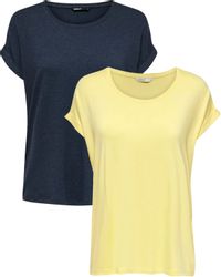 ONLY T-Shirt Stilvolles Basic Shirt mit günstig online kaufen