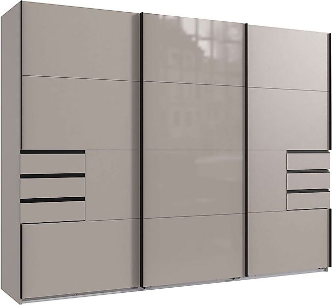 Wimex Schwebetürenschrank Saigon (3 Türen, 6 Schubladen, 6 Einlegeböden, 2 günstig online kaufen