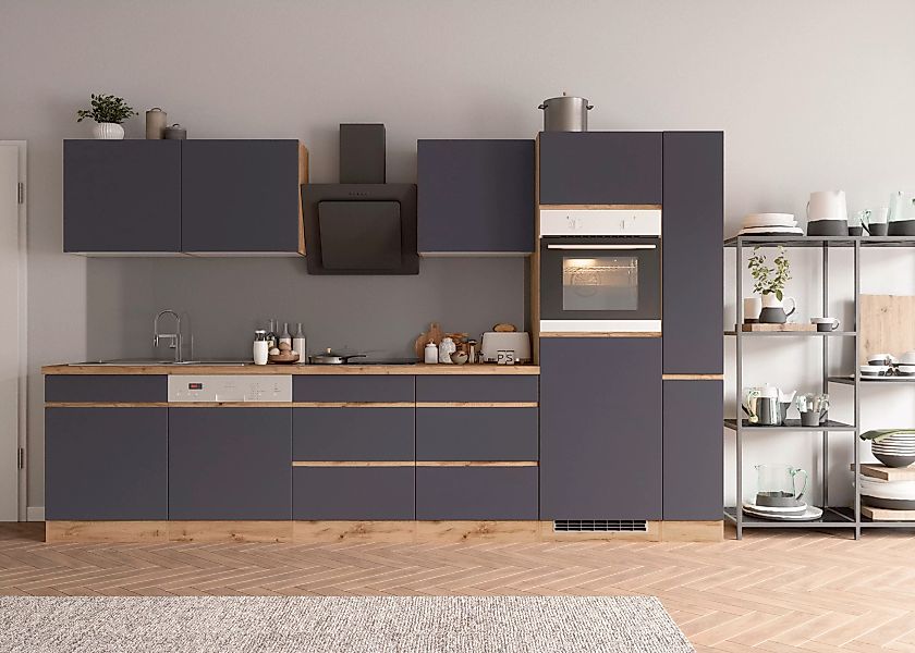 KOCHSTATION Küchenzeile "KS-Riesa", Stellbreite 330 cm, wahlweise mit Induk günstig online kaufen