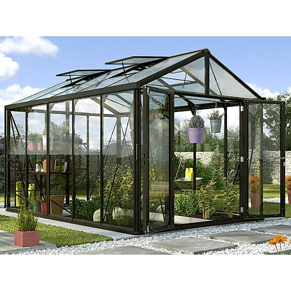 Vitavia Gewächshaus Zeus Comfort 10000 Schwarz 10 m² günstig online kaufen