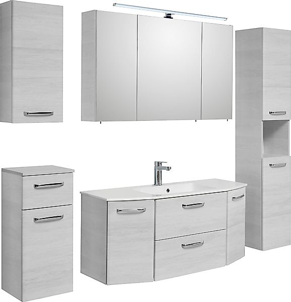 Saphir Badmöbel-Set Quickset 936 5-teilig, Glas-Waschtisch günstig online kaufen