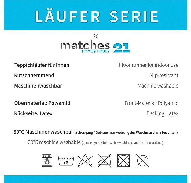 matches21 HOME & HOBBY Läufer Küchenläufer Kräuter Gemüse rutschfester Flur günstig online kaufen