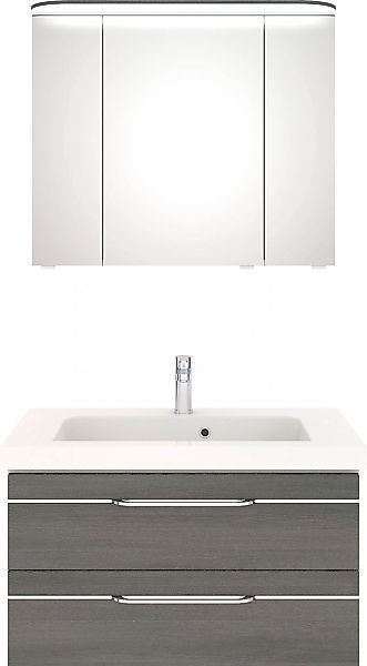 Saphir Badmöbel-Set "Balto Sprint 2-teilig, Mineralmarmor-Waschtisch mit LE günstig online kaufen