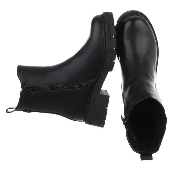 Ital-Design Stylische Chelsea-Boots mit elastischen Einsätzen günstig online kaufen