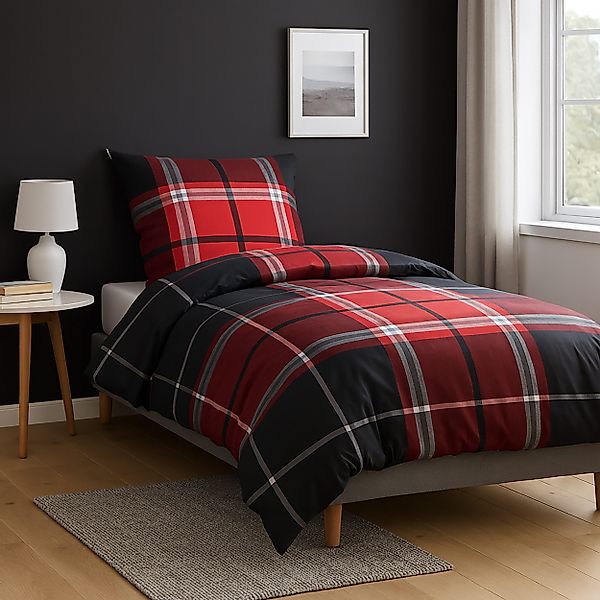 Casa Colori Bettwäsche Biber Bettwäsche 135x200 günstig online kaufen