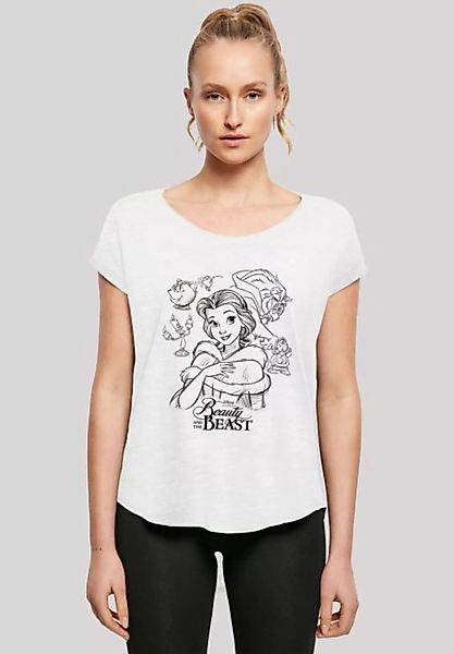 F4NT4STIC T-Shirt Disney Die Schöne und das Biest Collage Zeichnung Print günstig online kaufen