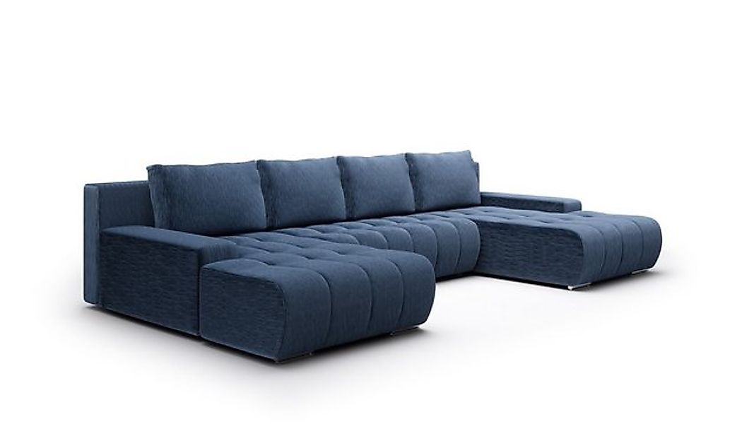 Fun Möbel Wohnlandschaft Sofa mit Schlaffunktion VOGAR in Stoff, inkl. Bett günstig online kaufen