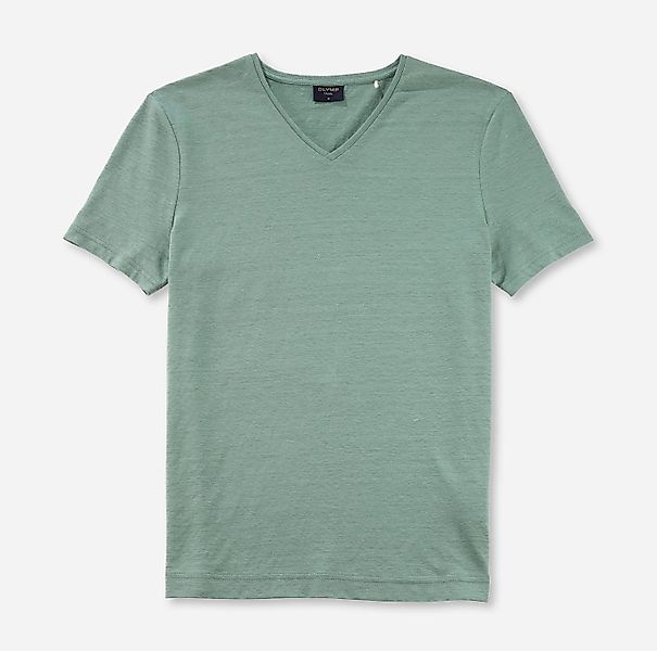 OLYMP T-Shirt Linen V-Neck T-Shirt günstig online kaufen