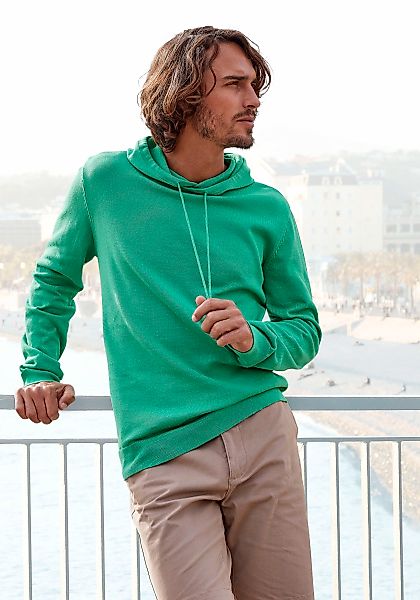 H.I.S Strickpullover "mit Kapuze, Regular Fit,", Pullover mit Rundhals, Fei günstig online kaufen