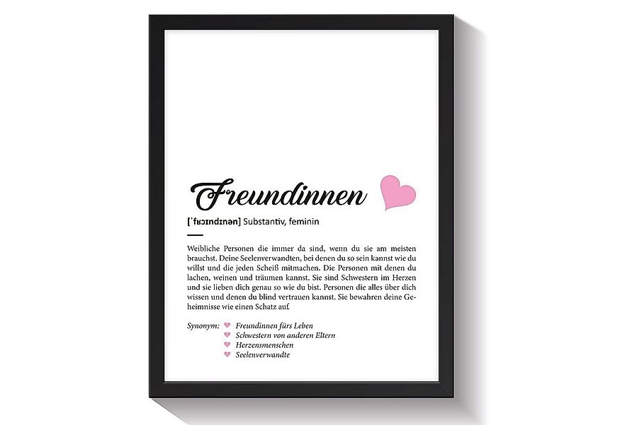 GRAVURZEILE Poster Definition Poster, Kunstdrucke auf DIN A4 Foto-Papier, F günstig online kaufen