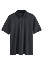 Next Poloshirt Beflocktes Polohemd mit 1/4-Reißverschluss günstig online kaufen