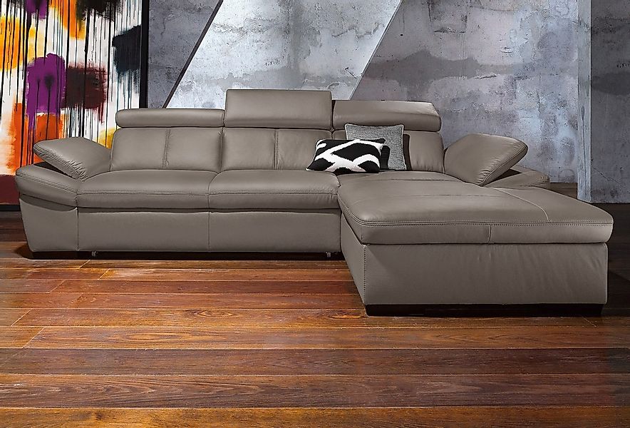 exxpo - sofa fashion Ecksofa "Salerno, Funktionssofa, Breite 280cm, hoher S günstig online kaufen