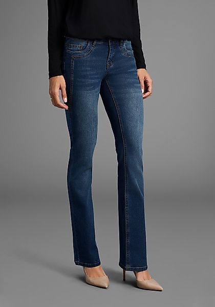 Arizona Bootcut-Jeans mit Keileinsätzen ausgestellte Beinform, günstig online kaufen
