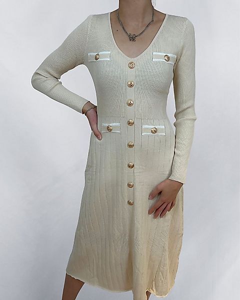 ITALY VIBES Strickkleid NORITA - Strickkleid - Kleid mt Knopfleiste - Langa günstig online kaufen