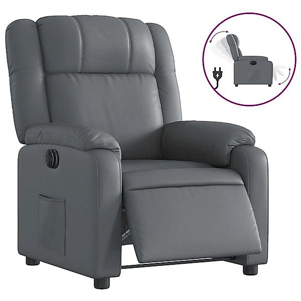vidaXL Relaxsessel Elektrisch Grau Kunstleder 3205139 günstig online kaufen