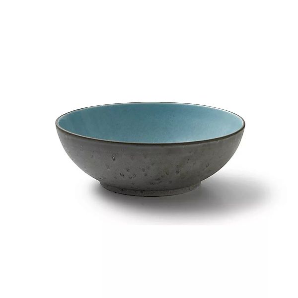 Bitz Black Salatschüssel matt grey / shiny light blue 30 cm (grau) günstig online kaufen