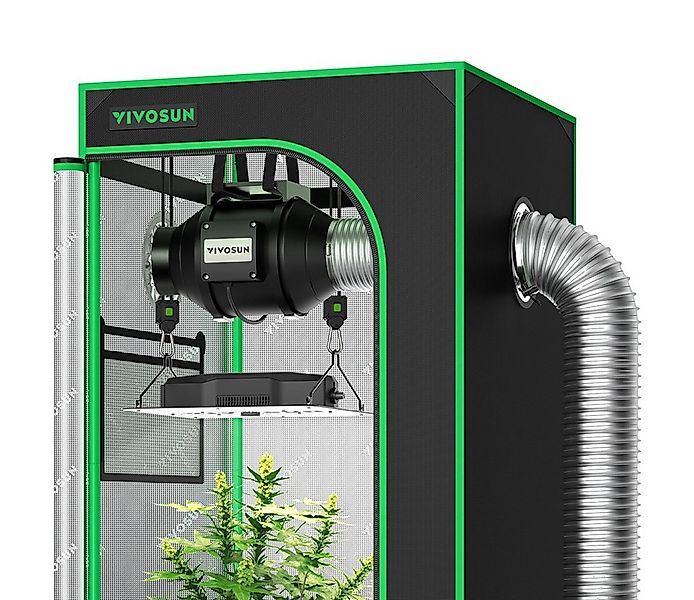 VIVOSUN Gewächshaus VIVOSUN Standard Growbox Komplettset, BxTxH: 60 x 60 x günstig online kaufen