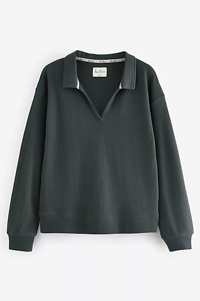 Next Sweatshirt Sweatshirt mit Kragen in Strickoptik (1-tlg) günstig online kaufen
