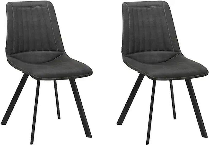 OMG Design Esszimmerstuhl »Pluto« (Set) 2 Stk.pflegeleichte Microfaser, Led günstig online kaufen