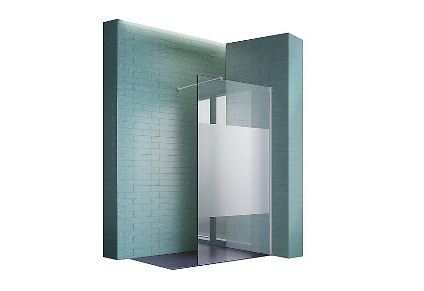 SONNI Walk-in-Dusche Walk in Duschwand Teilsatiniert Glas 80cm-120cm Glas D günstig online kaufen