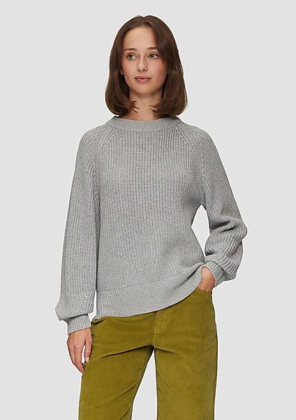 s.Oliver Strickpullover Strickpullover mit Raglanärmeln günstig online kaufen