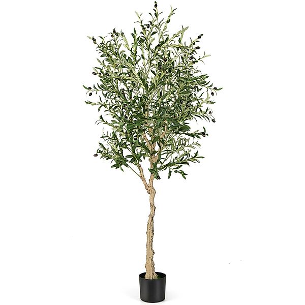 Kunstpflanze Olivenbaum, COSTWAY, Höhe 182 cm, günstig online kaufen