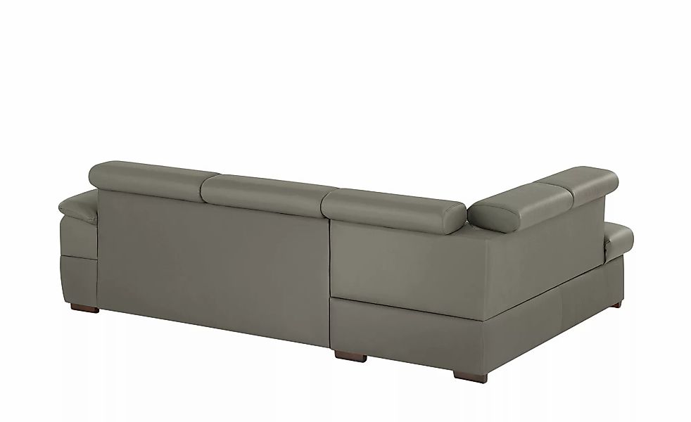 uno Ecksofa aus Echtleder Town ¦ grau ¦ Maße (cm): B: 264 H: 76 T: 210.0 Po günstig online kaufen