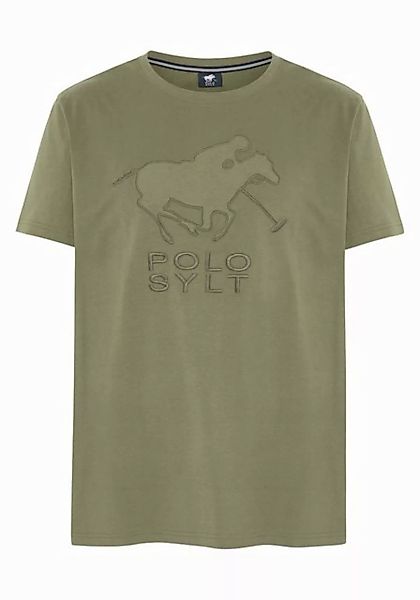 Polo Sylt T-Shirt mit gesticktem Label-Symbol und -Schriftzug (1, 1-tlg) günstig online kaufen