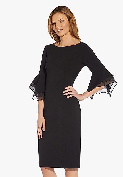 Adrianna Papell Abendkleid Knit Crepe Tiered Sleeve Dress Zeitlos, 3/4 Ärme günstig online kaufen
