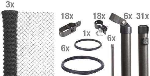 Alberts Maschendrahtzaun, (Set), Höhe: 80 - günstig online kaufen