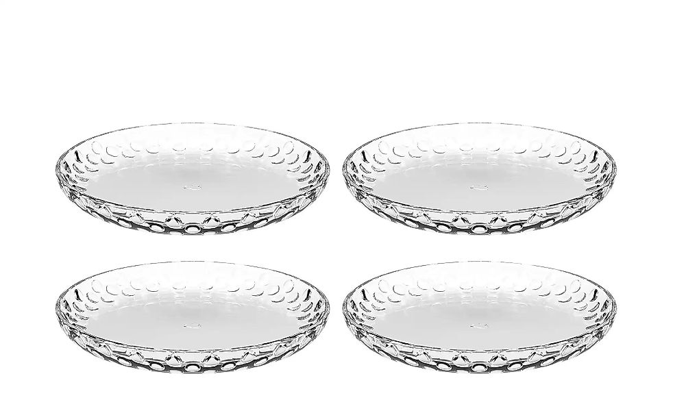 LEONARDO 4er-Tellerset  Cucina Optic ¦ transparent/klar ¦ Glas ¦ Maße (cm): günstig online kaufen