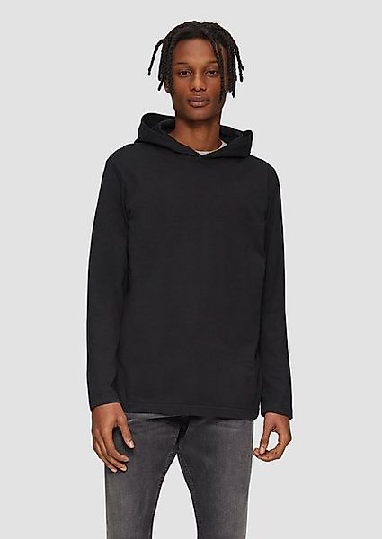 QS Langarmshirt Longsleeve mit Kapuze Garment günstig online kaufen
