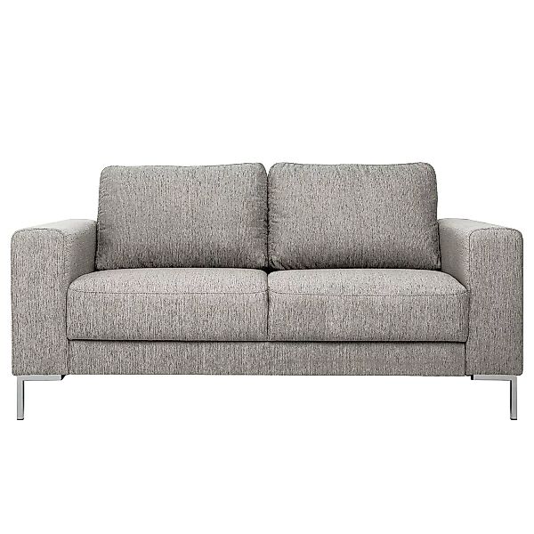 home24 Fredriks Sofa Summer I 2-Sitzer Platin Strukturstoff 170x90x90 cm günstig online kaufen