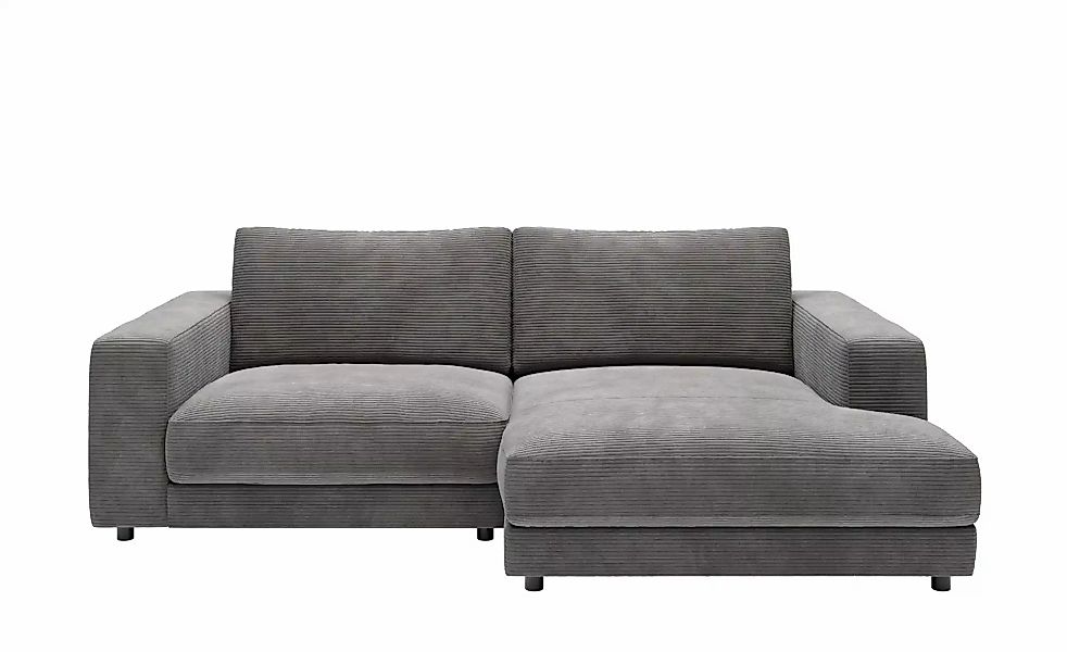 Jette Home Ecksofa in Cord Sila ¦ grau ¦ Maße (cm): B: 250 H: 85 T: 170.0 P günstig online kaufen