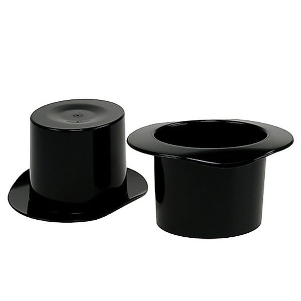 Viana Streudeko Zylinder Schwarz 11,5cm Übertopf günstig online kaufen