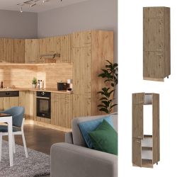 Vicco Kühlumbauschrank R-Line, Artisan-Eiche/Goldkraft Eiche, 60 günstig online kaufen