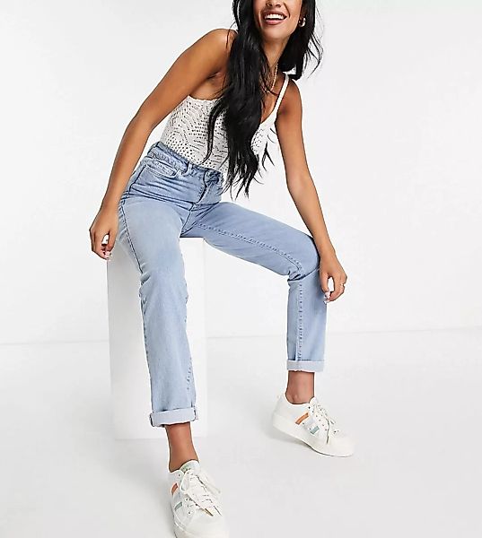 New Look Tall – Mom-Jeans in Stone-Waschung-Blau günstig online kaufen