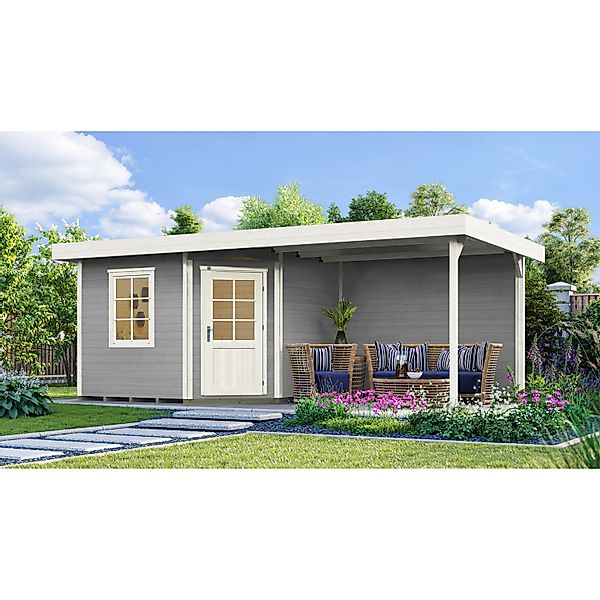 Weka Holz-Gartenhaus Flachdach Lasiert 533 cm x 279 cm günstig online kaufen