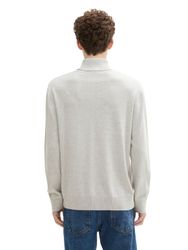 TOM TAILOR Denim Rollkragenpullover mit Logo günstig online kaufen