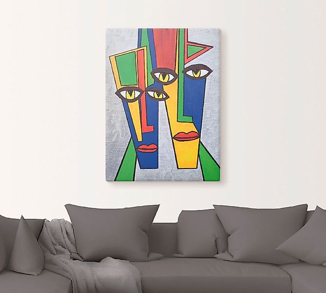 Artland Leinwandbild »Portrait«, Muster, (1 St.), auf Keilrahmen gespannt günstig online kaufen