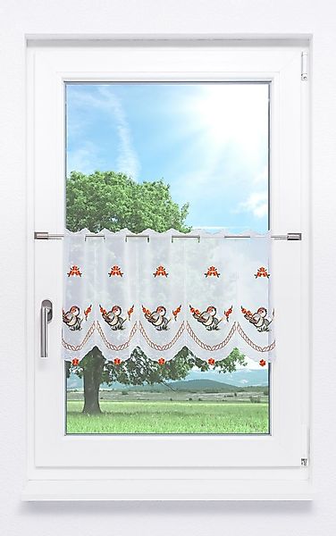 Plauener Spitze® Scheibengardine Sperling, (1 St), günstig online kaufen