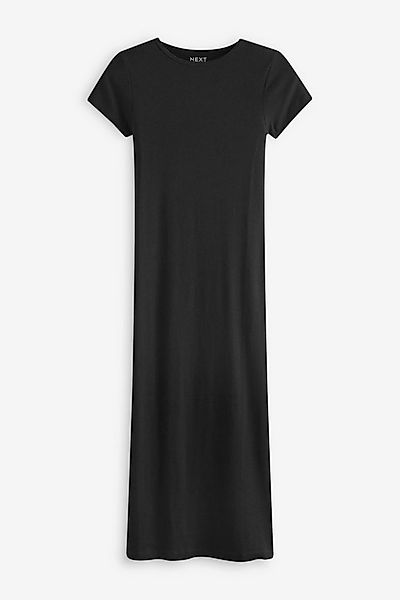 Next Maxikleid Gestuftes T-Shirt-Kleid in Maxilänge mit Schlitz (1-tlg) günstig online kaufen