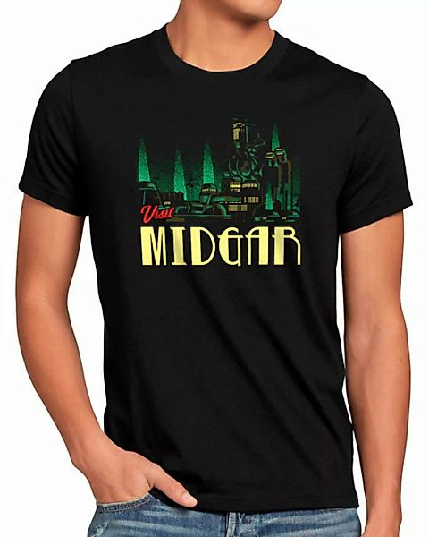 style3 Print-Shirt Herren T-Shirt Beautiful Midgar final fantasy 7 VII rebi günstig online kaufen