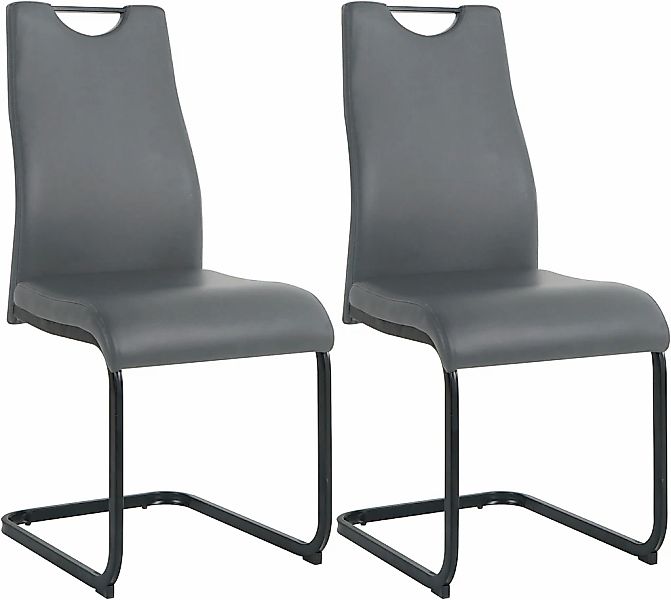 INOSIGN Freischwinger, (Set), 2 St., Kunstleder, mit Wellenunterfederung günstig online kaufen