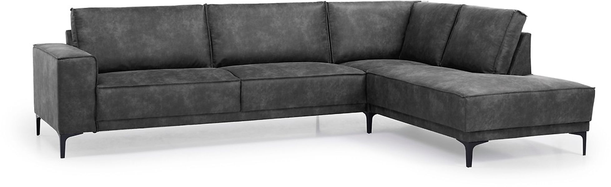 Places of Style Ecksofa "Polsterecke Oland, Struktur, Flachgewebe, Luxus-Mi günstig online kaufen